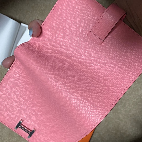 New with tag Hermès Wallet Bearn Rose Confetti - Picture 7 of 7